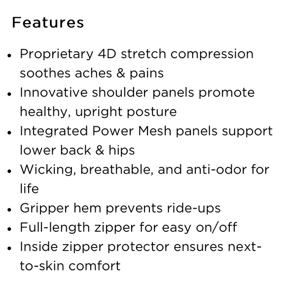 Tommie Copper Full Back support compression shirt - Picture 6 of 9